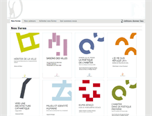 Tablet Screenshot of editions-donner-lieu.com